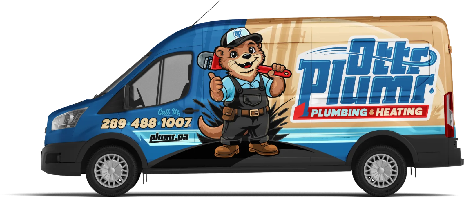 Ottr Plumr branded service van — Niagara plumbing and heating